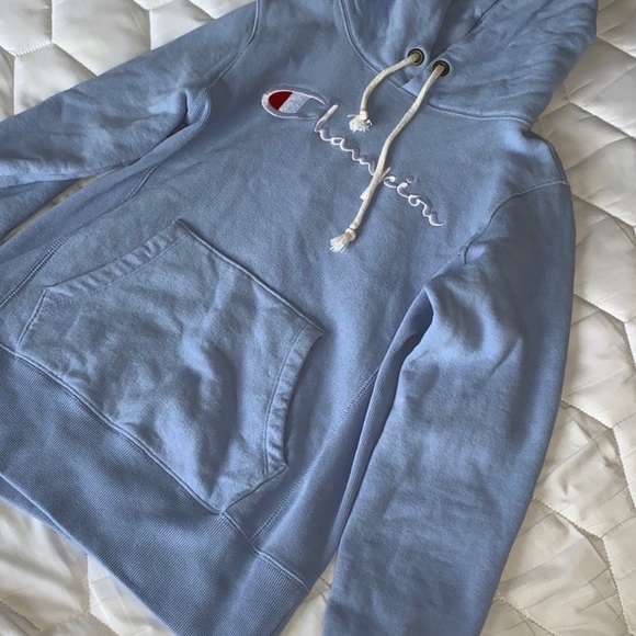 RARE Champion Sweatshirt Blue - Picture 3 of 4